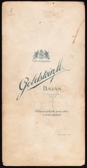 Magyarország, Baja, Goldstein Márk fényképész., 1904, Fortepan, műterem, fényképész, hátlap, Fortepan #81131