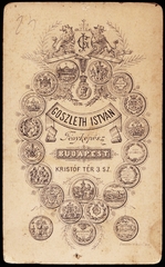 Magyarország, Budapest V., Kristóf tér 3., Goszleth István fényképész., 1900, Fortepan, műterem, fényképész, hátlap, Budapest, Fortepan #81142