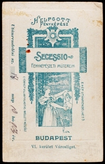 Magyarország, Városliget, Budapest XIV., Helfgott Sámuel fényképészeti műterme., 1902, Fortepan, műterem, fényképész, hátlap, Budapest, Fortepan #81161