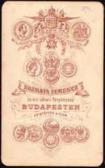 Magyarország, Budapest V., Kristóf tér 4., Kozmata Ferenc fényképész., 1900, Fortepan, műterem, fényképész, hátlap, Budapest, Fortepan #81231