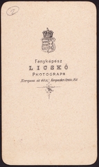 Magyarország, Budapest VII., Rákóczi (Kerepesi) út 66., Licskó János fényképész., 1900, Fortepan, műterem, fényképész, hátlap, Budapest, Fortepan #81243