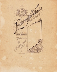 Magyarország, Budapest VII., Király utca 51., Liederhoffer Vilmos fényképész., 1900, Fortepan, műterem, fényképész, hátlap, Budapest, Fortepan #81247