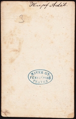 Magyarország, Budapest, Mayer György fényképíró., 1900, Fortepan, műterem, fényképész, hátlap, Fortepan #81276