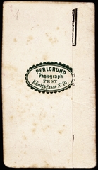 Magyarország, Budapest VI., Király utca (Königsgasse) 10., Perlgrund fényképész., 1900, Fortepan, műterem, fényképész, hátlap, Budapest, Fortepan #81311