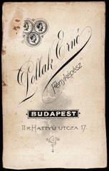 Magyarország, Budapest I., Hattyú utca 17., Pollak Ernő fényképész., 1900, Fortepan, műterem, fényképész, hátlap, Budapest, Fortepan #81319