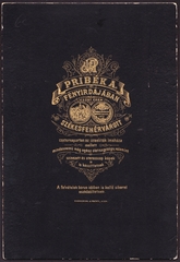 Magyarország, Székesfehérvár, Várkörút, Pribék A. fényírdája., 1900, Fortepan, műterem, fényképész, hátlap, Fortepan #81320