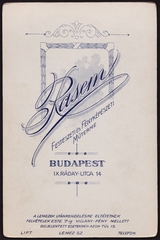 Magyarország, Budapest IX., Ráday utca 14., Rasem Viktor festészeti és fényképészeti műterme., 1915, Fortepan, műterem, fényképész, hátlap, Budapest, Fortepan #81322