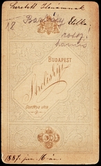 Magyarország, Budapest V., Dorottya utca 9., Strelisky fényképész műterme., 1900, Fortepan, műterem, fényképész, hátlap, Budapest, Fortepan #81366