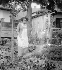 1922, Fortepan, portrait, garden, yard, booth, woman, Fortepan #8137