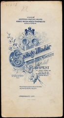 Magyarország, Budapest VIII., József körút 62., Székely Aladár fényképészeti műintézete., 1902, Fortepan, műterem, fényképész, hátlap, Budapest, Fortepan #81374