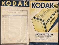 Magyarország, Debrecen, Ferenc József út 27., Aszmann Ferenc kiállító művész, fényképész mester., 1932, Fortepan, fényképész, Kodak-márka, fényképtartó tasak, Fortepan #81501