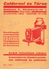 Magyarország, Budapest V., Vörösmarty tér 1., Calderoni és Társa optika-fotó szaküzlet., 1936, Fortepan, fényképtartó tasak, fotószaküzlet, Budapest, Fortepan #81506