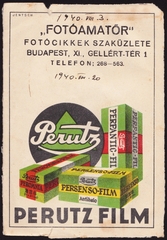 Magyarország, Budapest XI., Szent Gellért tér 1., FOTOAMATŐR fotócikkek szaküzlete., 1940, Fortepan, fényképtartó tasak, fotószaküzlet, Budapest, Fortepan #81521