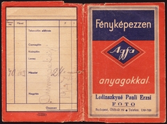 Magyarország, Budapest IX., Üllői út 59., Ledinszkyné Pauli Erzsi fotószaküzlete., 1940, Fortepan, fényképtartó tasak, fotószaküzlet, Budapest, Fortepan #81550