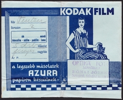 Magyarország, Szeged, Kárász utca 19., Rónai József Optika Fotó szaküzlete., 1932, Fortepan, Kodak-márka, fényképtartó tasak, fotószaküzlet, Fortepan #81567