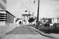 Magyarország, Óbuda, Budapest III., Árpád Gimnázium és a katonavárosi amfiteátrum., 1939, Fortepan, gimnázium, amfiteátrum, sérült kép, Budapest, Hidasi Lajos-terv, Papp Imre-terv, Fortepan #8202