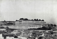 Magyarország, Budapest I., kilátás a Gellérthegyről a Tabánra és a Királyi Palotára (később Budavári Palota). A felvétel 1900 körül készült. A kép forrását kérjük így adja meg: Fortepan / Budapest Főváros Levéltára. Levéltári jelzet: HU.BFL.XV.19.d.1.08.093, 1900, Budapest Főváros Levéltára / Klösz György fényképei, Klösz György, Budapest, Fortepan #82618