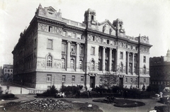 Magyarország, Budapest V., Szabadság tér, Osztrák-Magyar Bank (később Magyar Nemzeti Bank). A kép forrását kérjük így adja meg: Fortepan / Budapest Főváros Levéltára. Levéltári jelzet: HU.BFL.XV.19.d.1.08.120, 1905, Budapest Főváros Levéltára / Klösz György fényképei, Klösz György, Alpár Ignác-terv, középület, eklektikus építészet, Budapest, Fortepan #82645