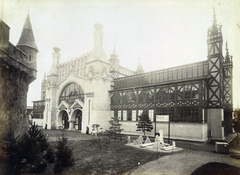 Magyarország, Városliget, Budapest XIV., "Millenniumi kiállítás: A Magyar Általános Kőszénbányák Rt. pavilonja. A felvétel 1896-ban készült." A kép forrását kérjük így adja meg: Fortepan / Budapest Főváros Levéltára. Levéltári jelzet: HU.BFL.XV.19.d.1.09.016, 1900, Budapest Főváros Levéltára / Klösz György fényképei, Klösz György, Budapest, Ezredéves Országos Kiállítás, Fortepan #82690