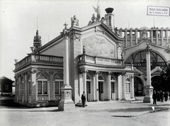 Magyarország, Városliget, Budapest XIV., "Millenniumi kiállítás: Nobel-féle Dinamitgyár Részvénytársaság pavilonja. A felvétel 1896-ban készült." A kép forrását kérjük így adja meg: Fortepan / Budapest Főváros Levéltára. Levéltári jelzet: HU.BFL.XV.19.d.1.10.007, 1900, Budapest Főváros Levéltára / Klösz György fényképei, Klösz György, Budapest, Ezredéves Országos Kiállítás, Fortepan #82856