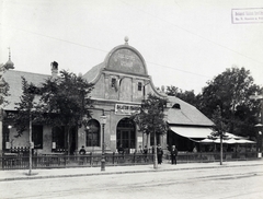 Magyarország, Városliget, Budapest XIV., "Millenniumi kiállítás: Balatoni csárda épülete. A felvétel 1896-ban készült." A kép forrását kérjük így adja meg: Fortepan / Budapest Főváros Levéltára. Levéltári jelzet: HU.BFL.XV.19.d.1.10.016, 1900, Budapest Főváros Levéltára / Klösz György fényképei, Klösz György, Budapest, Ezredéves Országos Kiállítás, Fortepan #82865