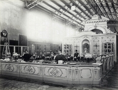 Magyarország, Városliget, Budapest XIV., "Millenniumi kiállítás: Gerbeaud cukrászda pavilonja. A felvétel 1896-ban készült." A kép forrását kérjük így adja meg: Fortepan / Budapest Főváros Levéltára. Levéltári jelzet: HU.BFL.XV.19.d.1.10.121, 1900, Budapest Főváros Levéltára / Klösz György fényképei, Klösz György, Budapest, Ezredéves Országos Kiállítás, Fortepan #82956