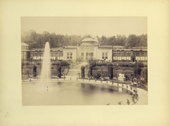 Germany, Stuttgart, Bad Cannstatt (ekkor Cannstatt néven önálló, ma a város része). Wilhelma, Maurisches Landhaus (később az Állat és Növénykert üvegháza). Georg Friedrich Brandseph német fotográfus felvétele. A kép forrását kérjük így adja meg: Fortepan / Budapest Főváros Levéltára. Levéltári jelzet: HU.BFL.XV.19.d.1.22.012, 1900, Budapest Főváros Levéltára / Georg Friedrich Brandseph, Georg Friedrich Brandseph, zoo, botanical garden, Ludwig von Zanth-design, Fortepan #83580