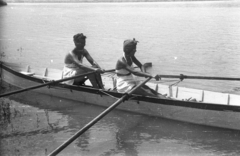 Hungary,Danube Bend, 1943, Ebner, paddling, Fortepan #83621