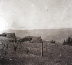 Romania,Transylvania, Turda, Keresztes (ekkor önálló, ma a város része). Harcálláspont a település közelében., 1917, Ebner, First World War, Fortepan #83661