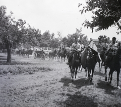 1930, Ebner, horse, Horse-drawn carriage, cannon, artillery, Fortepan #83695