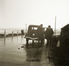 1936, Ebner, keménykalap, automobil, országjelzés, Fortepan #83796