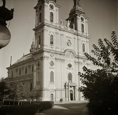 Magyarország, Kalocsa, Szentháromság tér, Nagyboldogasszony Főszékesegyház., 1940, Ebner, barokk-stílus, katolikus, székesegyház, Andreas Mayerhoffer-terv, Fortepan #83804