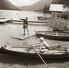 Ausztria, Naggl, Weissensee., 1939, Ebner, tó, evezés, Fortepan #83869