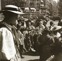 Svájc, Zürich, Bahnhofplatz., 1939, Ebner, népviselet, utcakép, Fortepan #83894