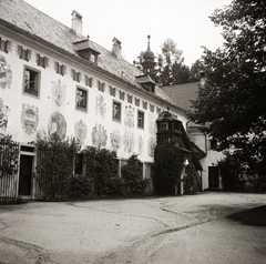 Ausztria, Gmunden, a Landschloss Ort udvara., 1939, Ebner, címer, Fortepan #83964