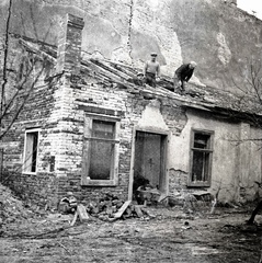 Magyarország, Jászberény, Morvay Lajos fényképész műtermének építése., 1941, Morvay Kinga, Morvay Lajos, Fortepan #84266