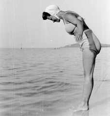 Hungary, Balatonfenyves, 1950, Fortepan, bathing, Fortepan #8440