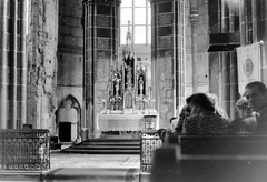 Hungary, Budapest V., Március 15. (Eskü) tér, Belvárosi Nagyboldogasszony Főplébánia-templom., 1947, Fortepan, altar, church interior, Budapest, Fortepan #8445