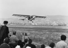 Hungary, Budaörs Airport, Budapest XI., 1990, MHSZ, British brand, airplane, airport, airs how, Budapest, ultralight aircraft, registration mark, Fortepan #84597