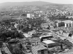 Magyarország, Pécs, látkép a Magasház tetejéről a Misina felé nézve., 1975, Kádas Tibor, építkezés, panelház, látkép, Fortepan #84863