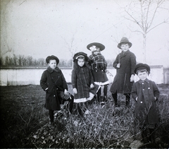 1905, Bejczy Sándor, kalap, gyerekek, Fortepan #85080