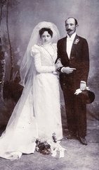 1910, Székesfehérvár Városi Képtár / Deák Gyűjtemény, wedding ceremony, top hat, Fortepan #85561