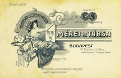 Magyarország, Budapest VII., Thököly út 28., Mérei és Társa fényképészek., 1904, Gyökhegyi Bánk, műterem, fényképész, hátlap, Budapest, Fortepan #85747