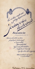 Románia,Erdély, Kolozsvár, Mátyás király tér 32., Joánovics testvérek fényképészek., 1916, Párdányi Miklós, műterem, fényképész, hátlap, Fortepan #85792