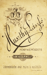 Magyarország, Hódmezővásárhely, Huszthy László fényképészete., 1908, Schermann Ákos, műterem, fényképész, hátlap, Fortepan #85814