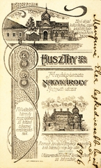 Románia, Nagykároly, Kossuth utca, Huszthy Zoltán fényképészete., 1916, Schermann Ákos, műterem, fényképész, hátlap, Fortepan #85815