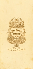 Magyarország, Debrecen, Cegléd utca 27., Papp Albert fényírdája., 1900, Schermann Ákos, műterem, fényképész, hátlap, Fortepan #85834