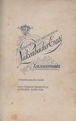 Hungary, Zalaszentgrót, Lakenbacher Eszti fényképészeti műterme., 1909, Szabó István, studio, photographer, verso, Fortepan #85847