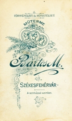 Magyarország, Székesfehérvár, Bartos Malvin fényképészeti és festészeti műterme., 1915, Székesfehérvár Városi Képtár, műterem, fényképész, hátlap, Fortepan #85888