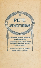 Magyarország, Székesfehérvár, Pete Gyula fényképész., 1918, Székesfehérvár Városi Képtár, műterem, fényképész, hátlap, Fortepan #85902